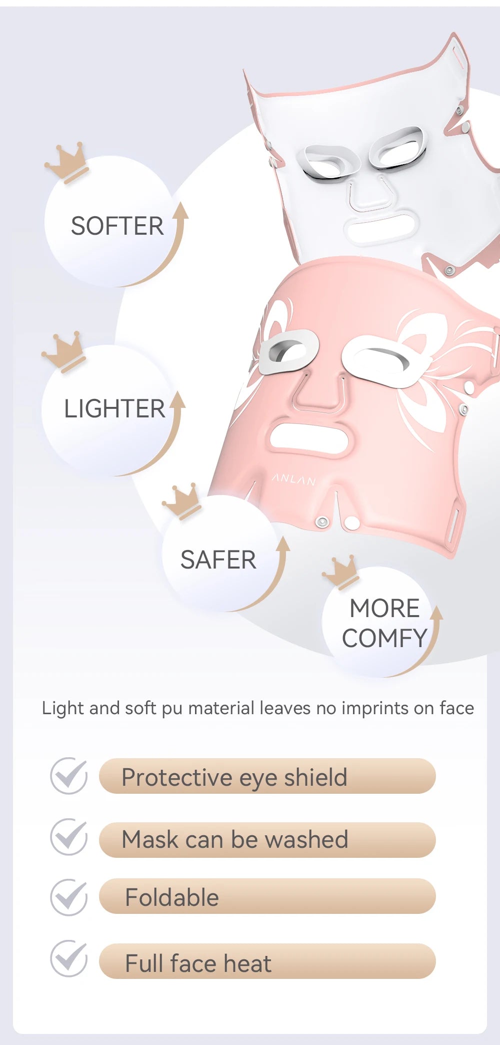 5-Color LED Facial Mask – Anti-Aging, Skin Brightening & Rejuvenation