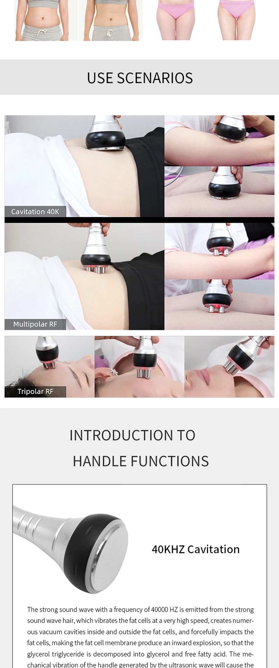40K Ultrasonic Cavitation & RF Slimming Machine – Fat Burn & Body Shaping