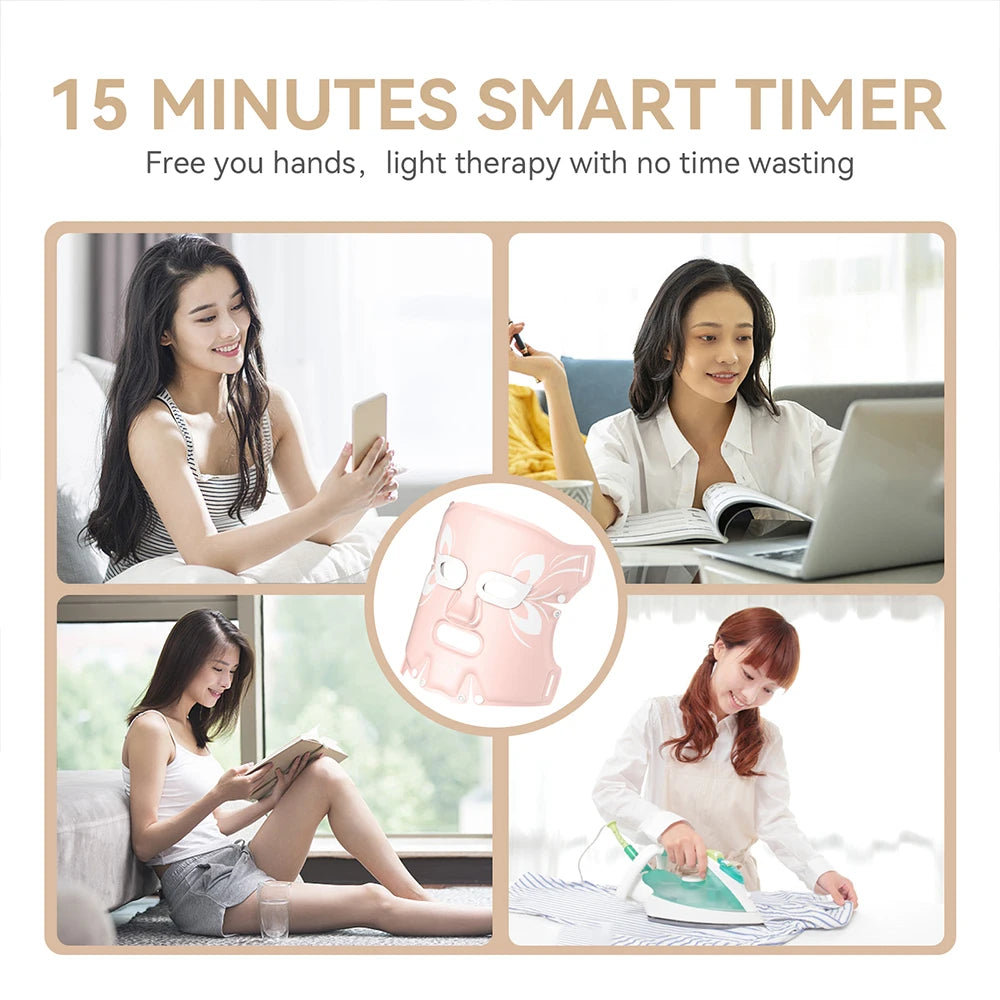 5-Color LED Facial Mask – Anti-Aging, Skin Brightening & Rejuvenation
