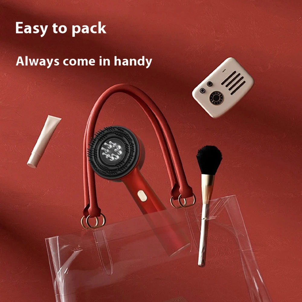 Electric Vibration Scalp Massager – Red Light Therapy & Hair Growth Comb
