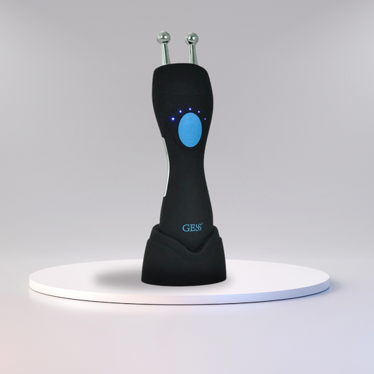 Microcurrent facial device by T.T.T Eira Beauty, used for anti-aging treatments, skin tightening, and lifting the face and neck