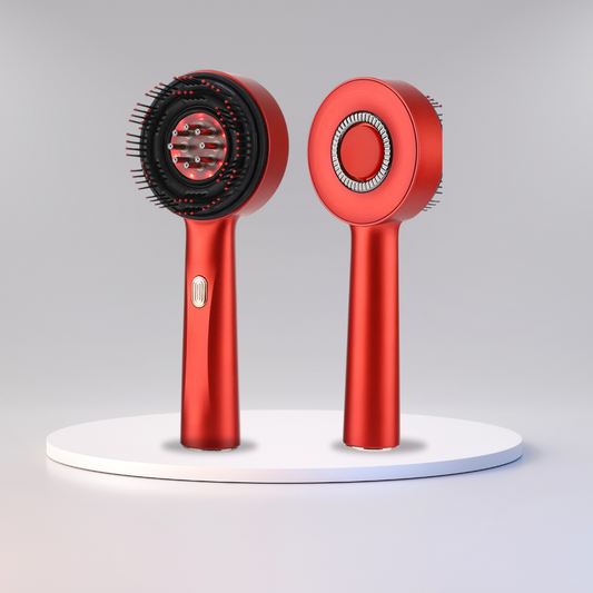 Electric vibration scalp massager with red light therapy by T.T.T Eira Beauty, designed to promote hair growth and soothe the scalp